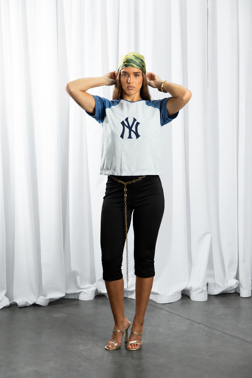 Yankees Raglan Color Block Tee