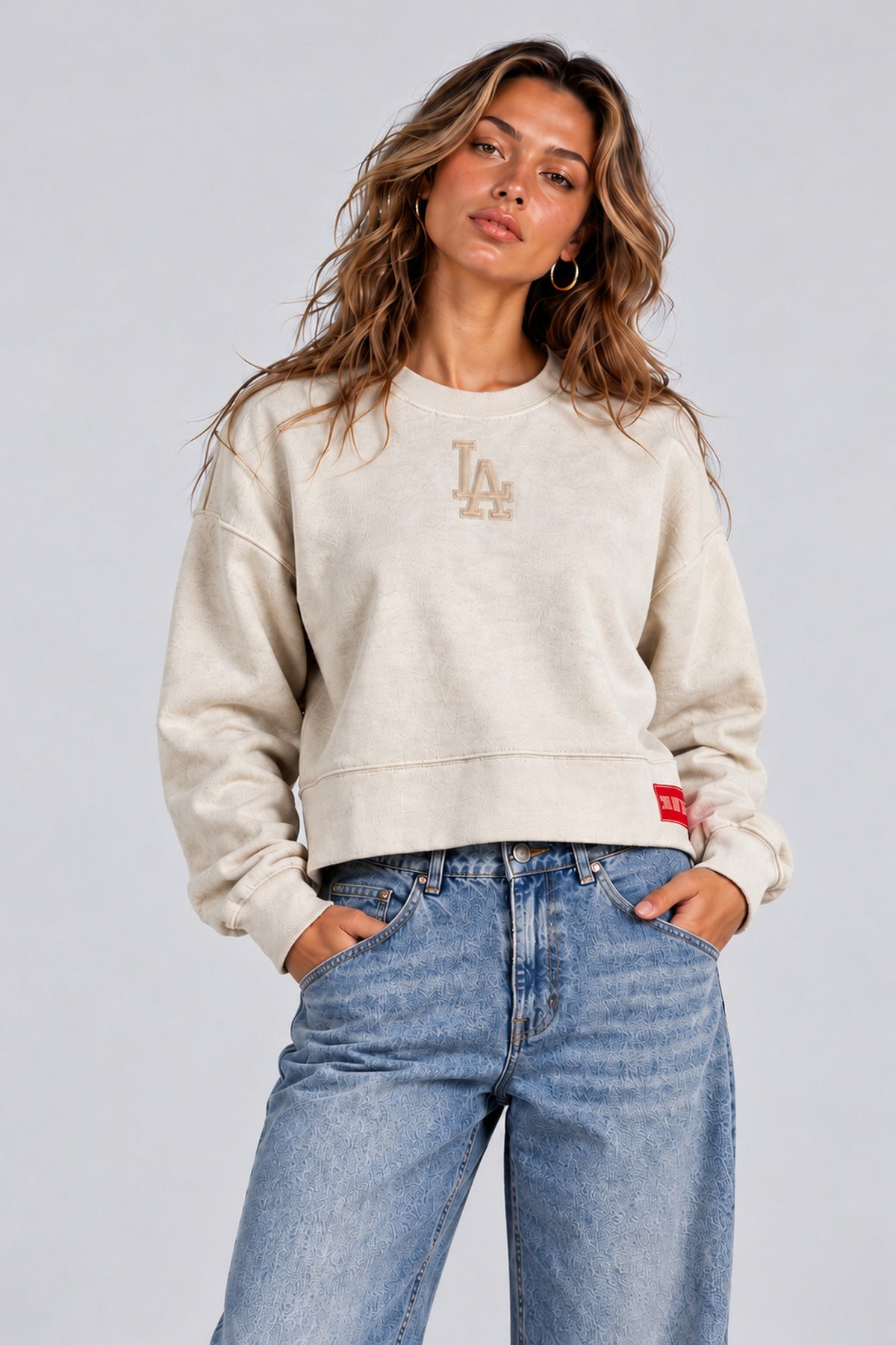 Los Angeles Dodgers Cropped Crewneck
