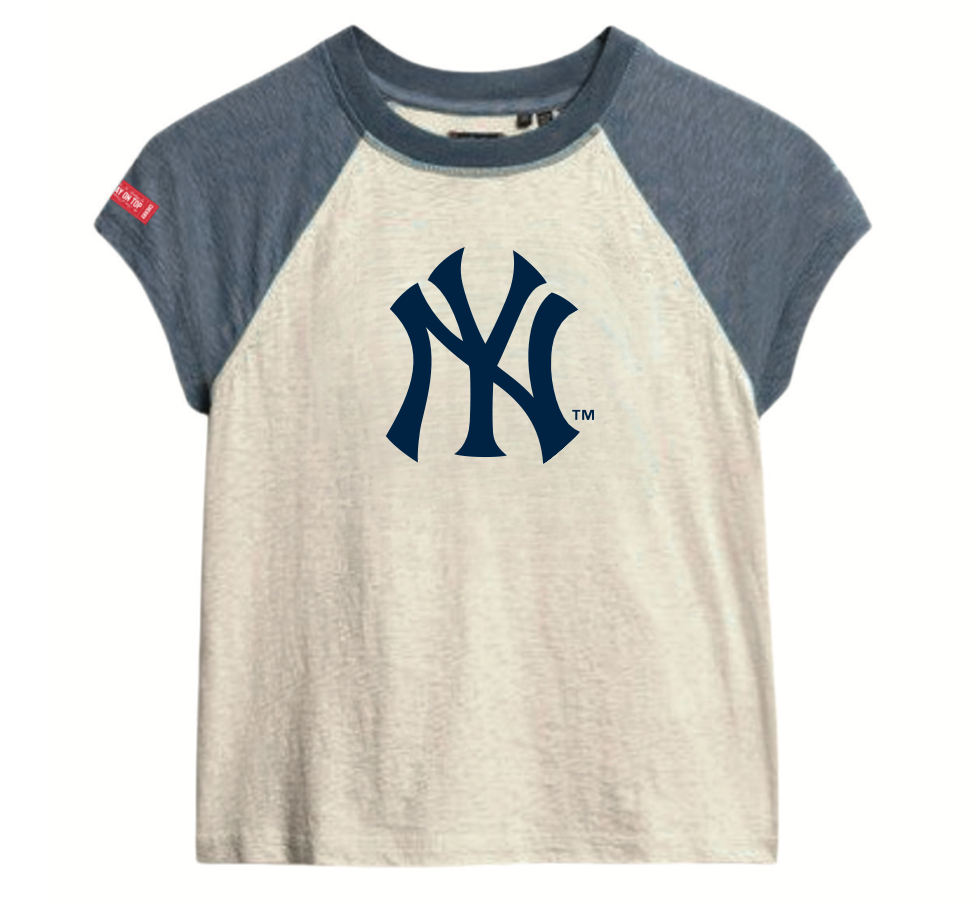 Yankees Raglan Color Block Tee