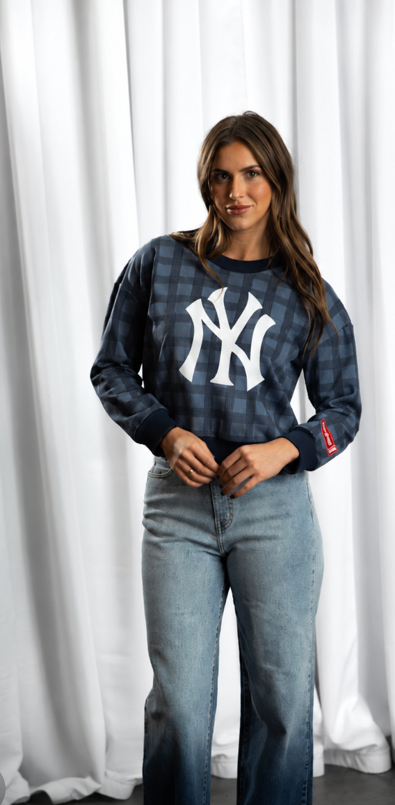 New York  Plaid Sweatshirt