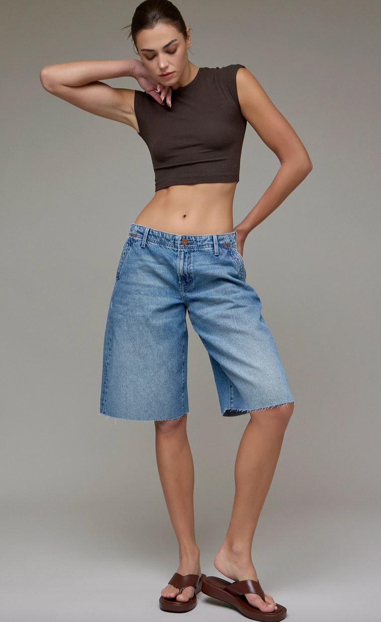 Remy Relaxed Denim Barrel Short