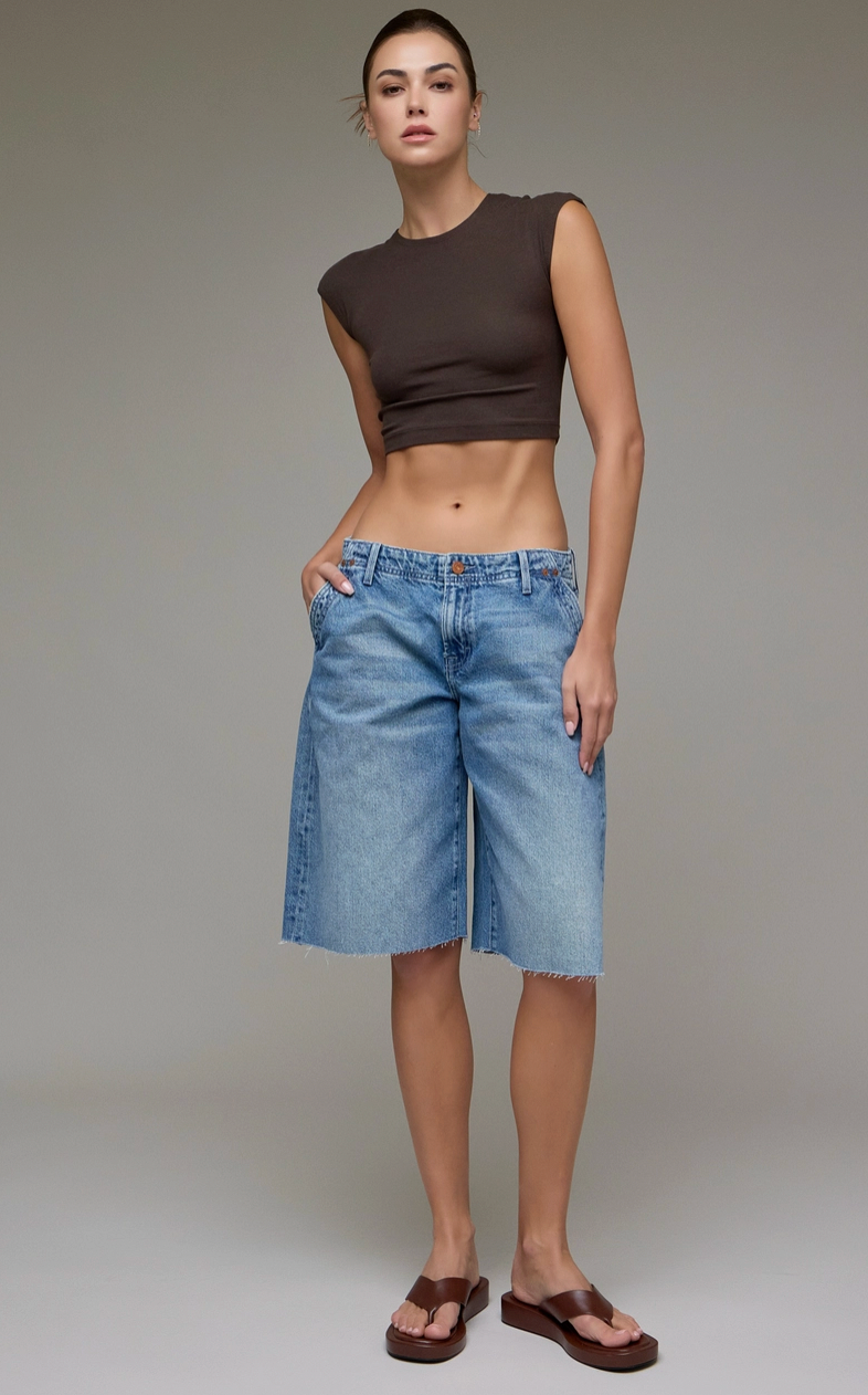 Remy Relaxed Denim Barrel Short