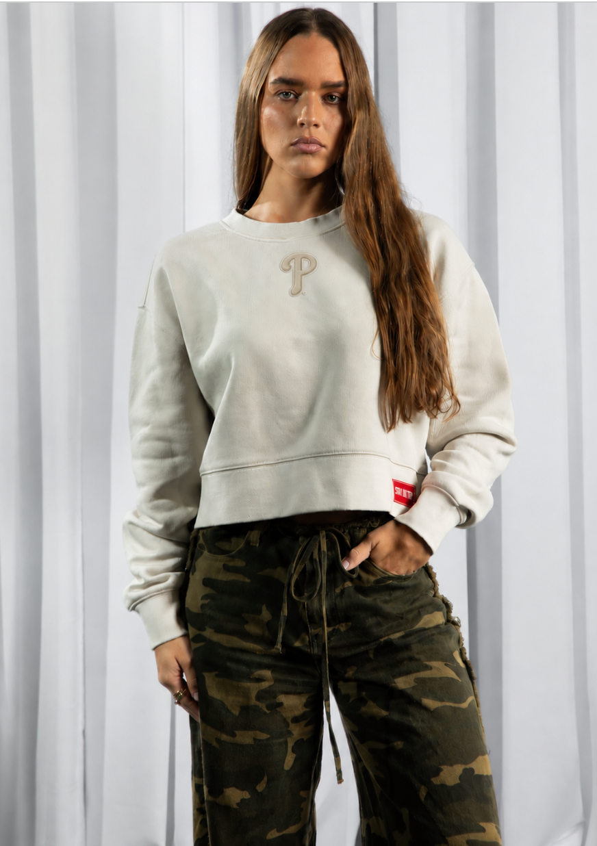 Phillies Cropped Crewneck