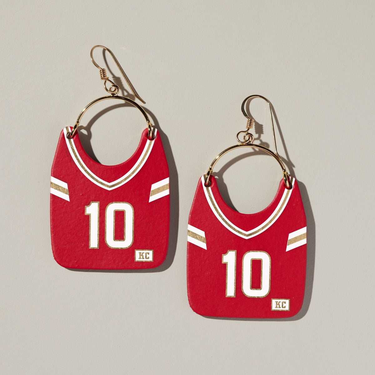 Kansas City Jersey Earring #10