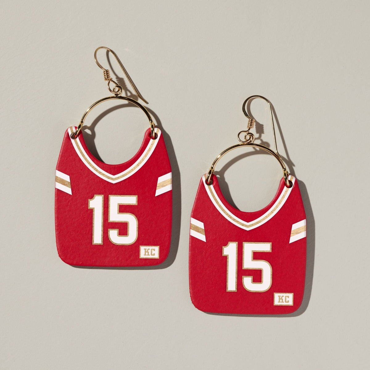 Kansas City Jersey Earring #15