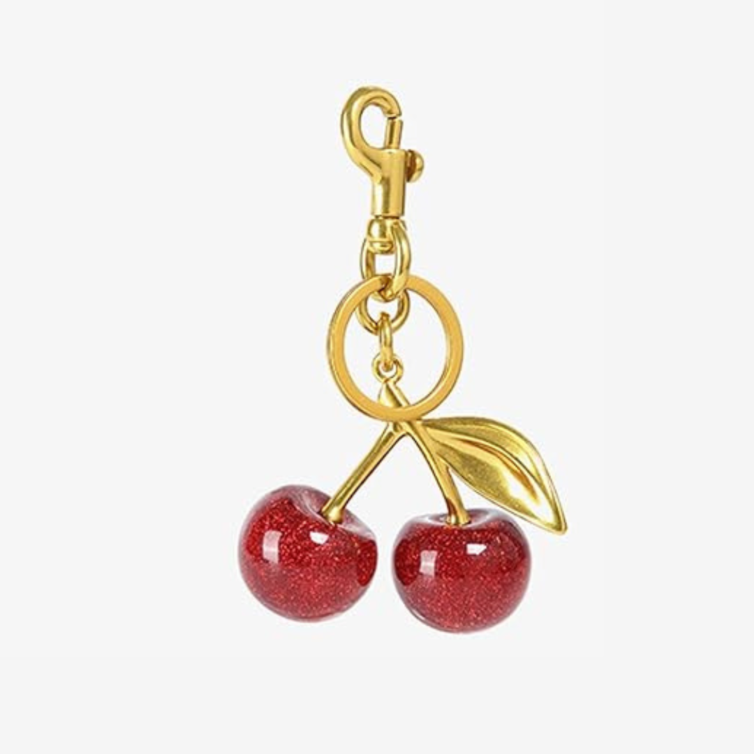 Sweet Cherry  Purse Charm or Keychain