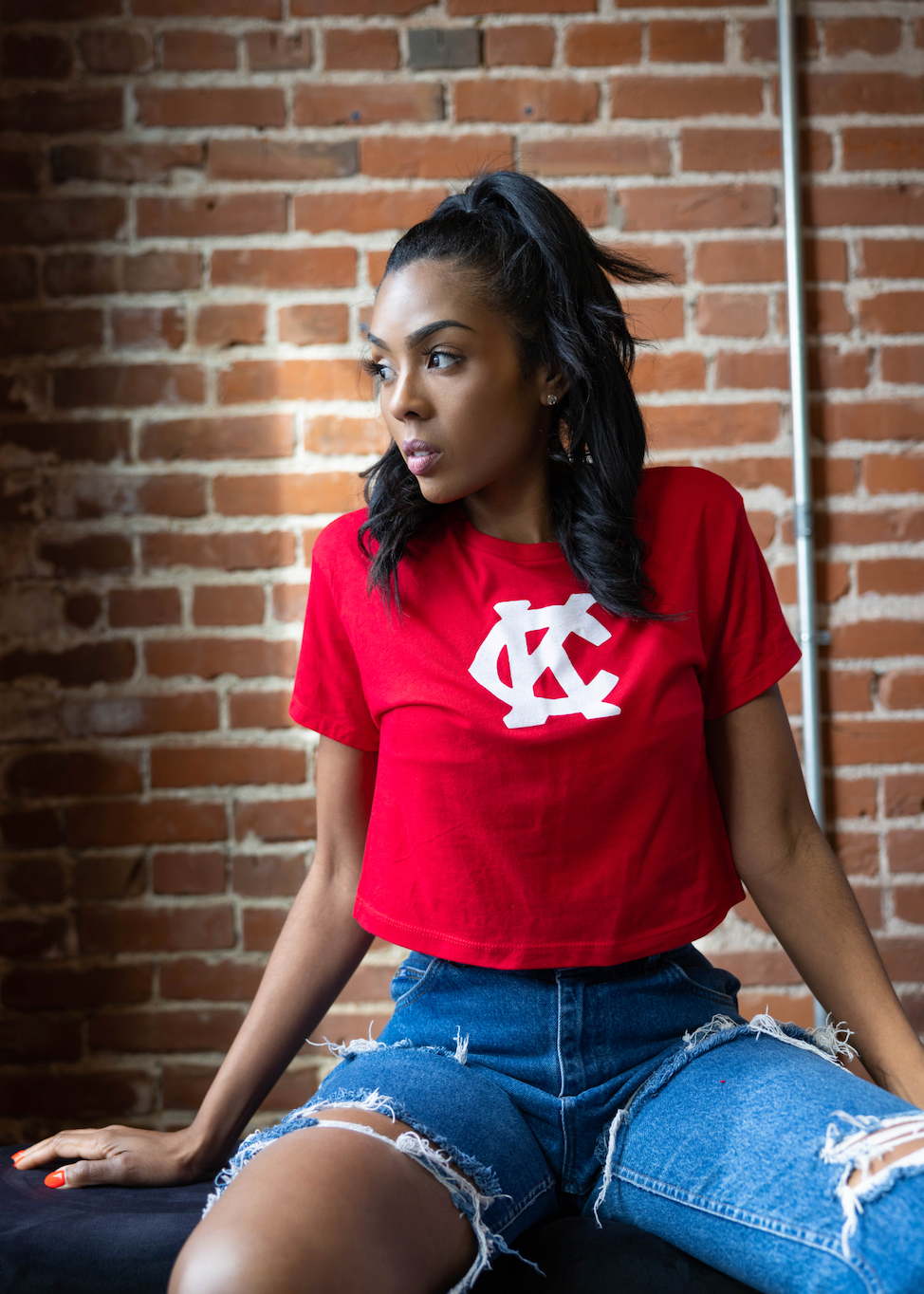KC  Monarch Crop Tee